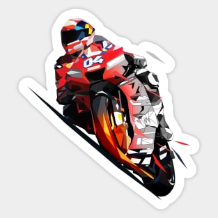 Andrea Dovizioso Low poly Sticker